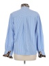 Unbranded 100% Polyester Houndstooth Blue Long Sleeve Blouse Size S - photo 2