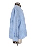Unbranded 100% Polyester Houndstooth Blue Long Sleeve Blouse Size S - photo 4