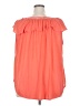 New York Laundry 100% Polyester Orange Sleeveless Blouse Size 2X - photo 2