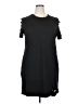 Shein Curve 100% Polyester Solid Black Casual Dress Size 2X - photo 1