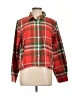 Lands' End 100% Cotton Plaid Red Long Sleeve Button-Down Shirt Size L - photo 1