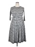 Le Lis Stripes Gray Casual Dress Size 2X (estimated) - photo 1