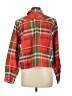 Lands' End 100% Cotton Plaid Red Long Sleeve Button-Down Shirt Size L - photo 2