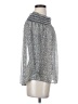 Rebecca Minkoff 100% Polyester Silver 3/4 Sleeve Blouse Size S - photo 4