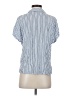 Splendid Stripes Blue Short Sleeve Blouse Size XS - photo 2