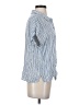 Splendid Stripes Blue Short Sleeve Blouse Size XS - photo 4