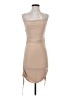 Forever Rose Couture Solid Tan Cocktail Dress Size S - photo 1