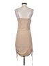 Forever Rose Couture Solid Tan Cocktail Dress Size S - photo 2