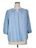 Vanilia Blue 3/4 Sleeve Blouse Size XL - photo 1