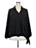B Collection by Bobeau 100% Polyester Black 3/4 Sleeve Blouse Size 2X - photo 1