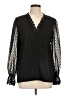 Unbranded Black Long Sleeve Blouse Size L - photo 1