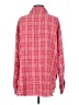 Zara Tweed Red Long Sleeve Button-Down Shirt Size L - photo 2