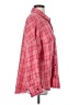 Zara Tweed Red Long Sleeve Button-Down Shirt Size L - photo 4