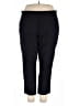 St. John's Bay Solid Black Active Pants Size 20w - photo 1