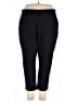 St. John's Bay Solid Black Active Pants Size 20W - photo 1