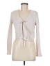 Topshop 100% Polyester Ivory Long Sleeve Top Size 8 - photo 1