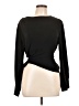 Lily Rain 100% Polyester Black Long Sleeve Top Size L - photo 1