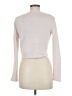 Topshop 100% Polyester Ivory Long Sleeve Top Size 8 - photo 2