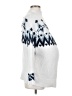 Isabel Maternity Chevron-herringbone White Turtleneck Sweater Size XS Maternity - photo 4