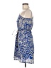 Francesca's 100% Rayon Graphic Blue Casual Dress Size M - photo 5