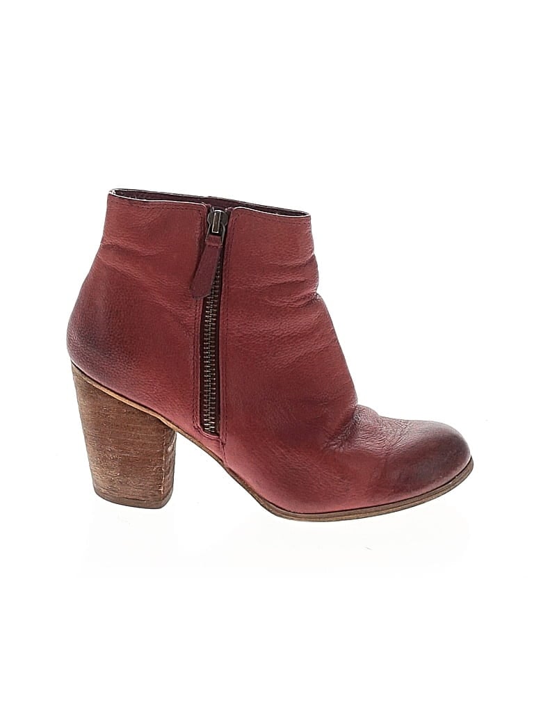 Pre-owned Bp. Ankle Boots In Red