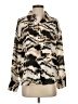 Zara Animal Print Brown Long Sleeve Blouse Size S - photo 1