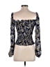 Cupcakes & Cashmere 100% Polyester Blue 3/4 Sleeve Blouse Size S - photo 2