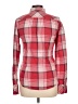 American Eagle Outfitters Plaid Red Long Sleeve Button-Down Shirt Size 10 - photo 2