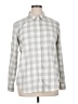 Vineyard Vines Performance 100% Polyester Checkered-gingham Gray Long Sleeve Blouse Size 16 - photo 1