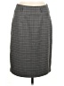 Covington 100% Polyester Plaid Gray Formal Skirt Size 6 - photo 1