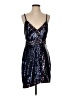 BCBGMAXAZRIA 100% Polyester Blue Cocktail Dress Size 4 - photo 1