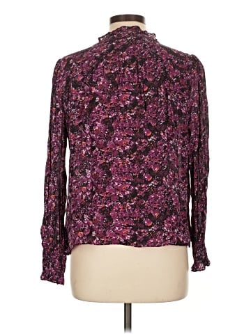 Parker Long Sleeve Silk Top (view 2)
