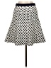 Bebe Polka Dots Ivory Casual Skirt Size S - photo 2