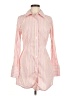 Sanctuary 100% Cotton Stripes Pink Long Sleeve Button-Down Shirt Size M - photo 1