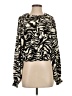 H&M 100% Polyester Black Long Sleeve Blouse Size S - photo 1