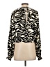 H&M 100% Polyester Black Long Sleeve Blouse Size S - photo 2