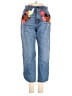Christopher Kane Floral Blue Jeans Size 26 waist (estimated) - photo 1