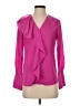 Banana Republic Pink Long Sleeve Blouse Size XS - photo 1