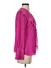 Banana Republic Pink Long Sleeve Blouse Size XS - photo 4