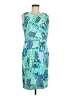 SOHO Apparel Ltd Graphic Teal Cocktail Dress Size 8 - photo 1