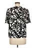 J.Crew 365 100% Polyester Black Short Sleeve Blouse Size 8 - photo 2