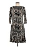 Connected Apparel Paisley Gray Casual Dress Size 8 - photo 2