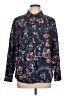 Talbots 100% Cotton Paisley Blue Long Sleeve Button-Down Shirt Size L - photo 1