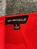 My Michelle 100% Polyester Red Short Sleeve Blouse Size L - photo 7