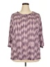 Cj Banks Purple 3/4 Sleeve Blouse Size 2X - photo 1