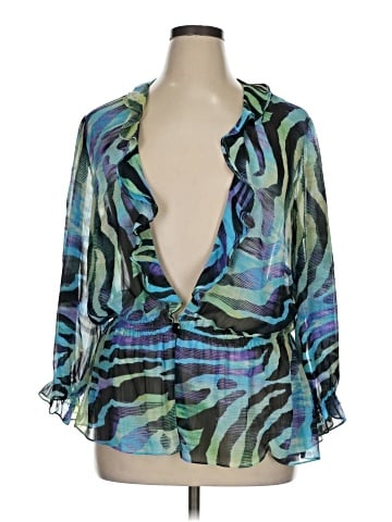Alex Evenings 3/4 Sleeve Blouse (view 1)