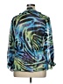 Alex Evenings 100% Polyester Print Blue 3/4 Sleeve Blouse Size 1X - photo 2