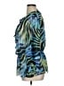 Alex Evenings 100% Polyester Print Blue 3/4 Sleeve Blouse Size 1X - photo 5