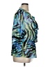 Alex Evenings 100% Polyester Print Blue 3/4 Sleeve Blouse Size 1X - photo 4