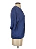 Joie 100% Silk Blue 3/4 Sleeve Silk Top Size S - photo 4